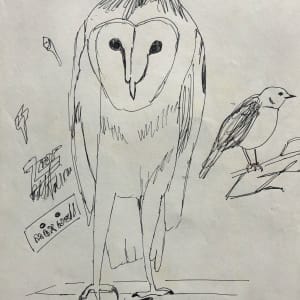 Solitude by CORCORAN  Image: On the back side of Solitude I drew this stuff....