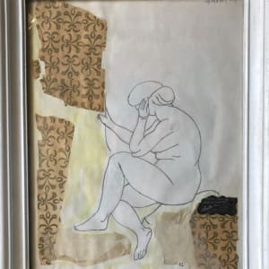 studio sketch of a nude by CORCORAN