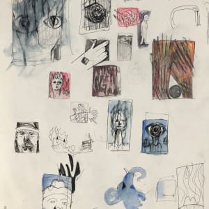 Untitled by CORCORAN  Image: The brainstorm sketch page for creating this image.