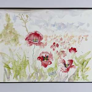 Poppies I by Debbie  Farquharson, Image 1.