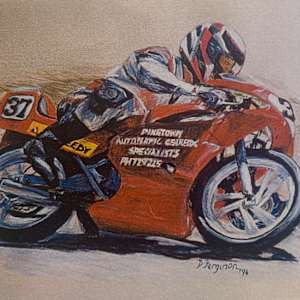 Portrait of a motorcycle by Debbie  Farquharson