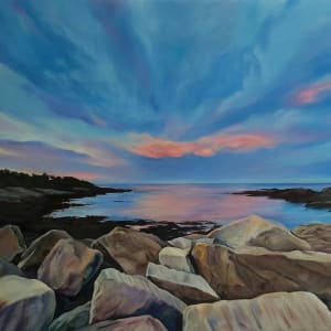 Maine: Twilight Over Ogunquit by Laura Mandile