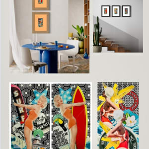 Surfing Lady by Cristina Sayers  Image: Sample with series