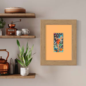 Surfing Lady by Cristina Sayers  Image: Sample of frame