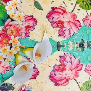 Nicole’s Eden by Cristina Sayers  Image: Arrangement/ Dry fit of collage process 
