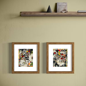 With Hope by Cristina Sayers  Image: Framed example, hung alongside 
With Hope I & With Hope II-
With Hope II listed/sold separately  