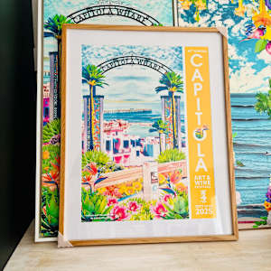 Capitola Art & Wine Poster (copy) by Cristina Sayers 
