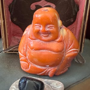 Coral Buddha Altar by Cynthia Shaw 