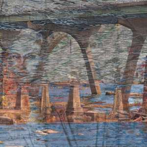 James River naiad through the Manchester Bridge by Kate Brogdon, Image 1.