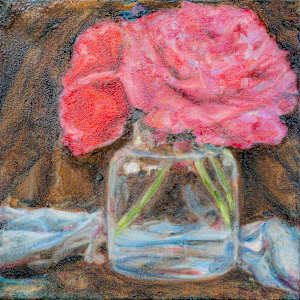 Pinkest roses by Kate Brogdon