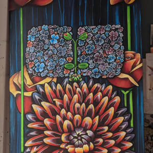 Floral Rock: Drums No.1 by Angela Castro, Image 1.