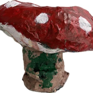 Kids Paper Mache Sculptures by Phyllis Frick  Image: Mushroom