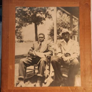 Two Men on Porch, Mound Bayou, MISS by R. Lee Thomas