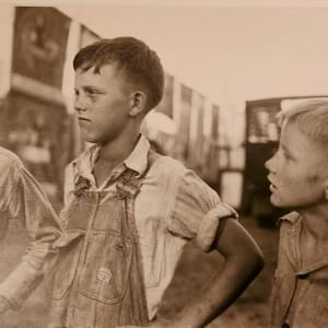 Boys at sideshow by Eudora Welty
