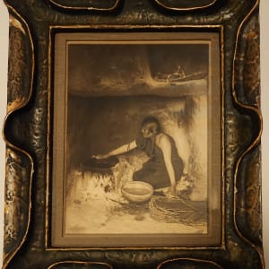 The Piki Maker, 1906 by Edward Curtis