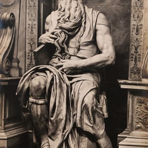 Moses, Michaelangelo, Rome, 1850s by James Anderson