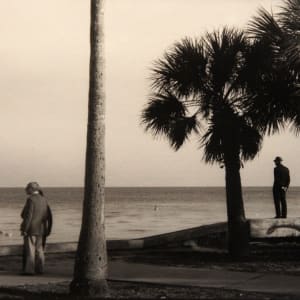 Old Man on Seawall, St. Petersburg, FL by Nin McQuillen