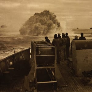 USCG Spencer sinks U-boat, North Atlantic, April 1943
