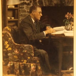 FDR, seated portrait, Macon, Georgia by Hillyer Warlick