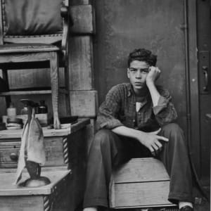 Shoeshine, New York, 1950s by Clemens Kalischer
