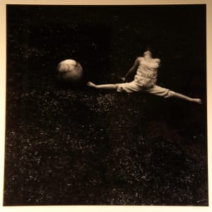 Girl on Hillside with Ball by Debbie Caffrey