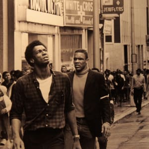 March in Durham, NC after MLK assassination by Bill Barnes