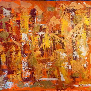 Sunny Days 37.5 x 41.5 by Sandra chu 