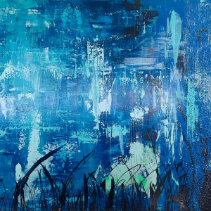 Moonlight Serenade 40 x 65 by Sandra chu 