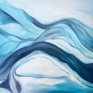 Fluidity 40 x 40 by Sandra chu 
