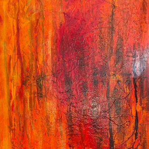 Stroll in the Woods 40 x 30 by Sandra chu 