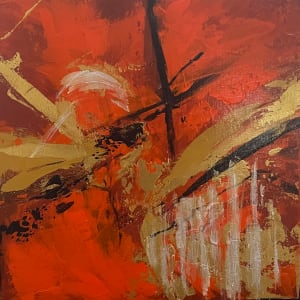 Bourbon Kiss II 18 x 18 by Sandra chu 