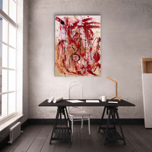 Red Kite Flying I 48 x 36 by Sandra E Chu 