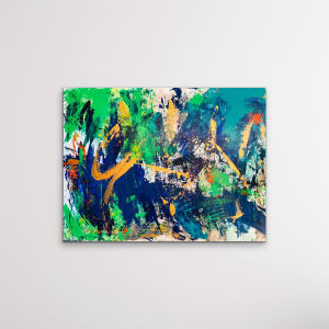 By the Stream 36 x 38 Sold by Sandra E Chu 