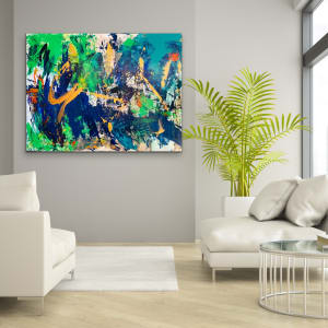 By the Stream 36 x 38 Sold by Sandra E Chu 