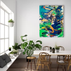 By the Stream 36 x 38 Sold by Sandra E Chu 