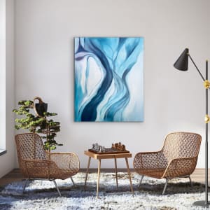 Fluidity 40 x 40 by Sandra chu 