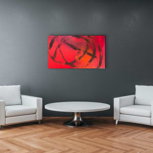 Red N Black 48 x 24 by Sandra chu 