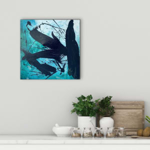 Rivers Edge. 20 x 20 by Sandra chu 