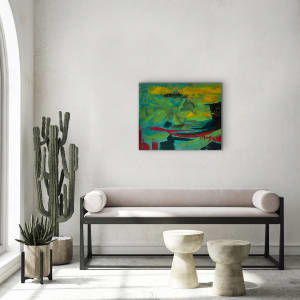 Tropical Heat Wave 30 x 24 by Sandra chu 