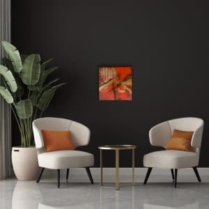 Bourbon Kiss II 18 x 18 by Sandra chu 