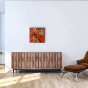 Bourbon Kiss II 18 x 18 by Sandra chu 