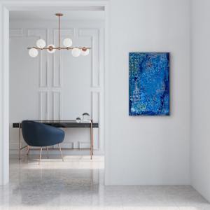 Navigating the Blues 24 x 36 by Sandra chu, Image 2.
