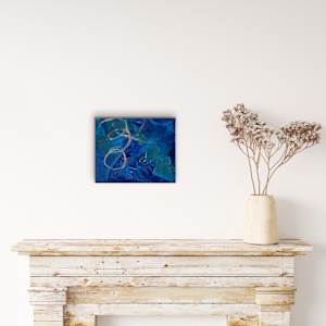 Mystic Blues 11 x 14 by Sandra chu, Image 4.