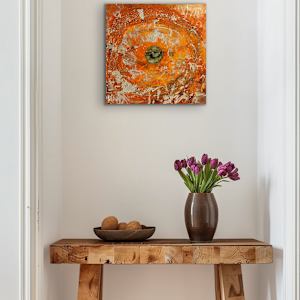 Feel the Heat 24 x 24 by Sandra chu, Image 3.