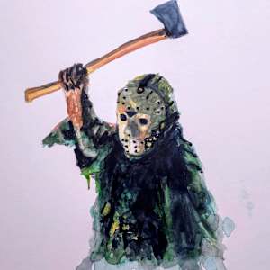 “The Silent Slasher”  Jason Voorhees by Gabriela Morales