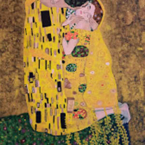 A Study of The Kiss by Gustav Klimt by Gabriela Morales