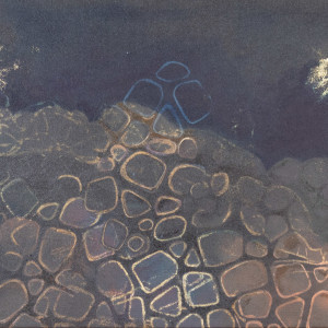 Campsite Night by Molly Coy ARTIST  .  Alan Coy PHOTOGRAPHER