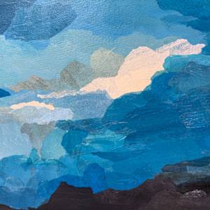 Light Comes Tumbling Down by Kate Uraneck  Image: Detail center right