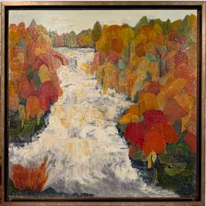 Autumn Comes Rushing By by Kate Uraneck  Image: With frame