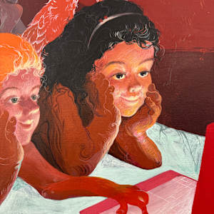 Little Cupid-scupids trying to make a new match by Tedo Rekhviashvili 